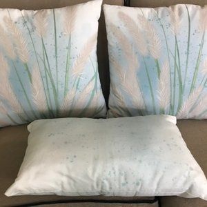NEW Custom Made Decorative Pillows Set Of 3. Zipper Removable Covers